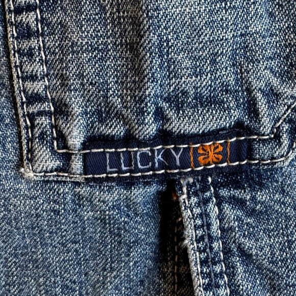 Lucky Brand Vintage Y2K Denim Maxi Pencil Skirt with Long Slit Pockets Waist 30 - Picture 7 of 13